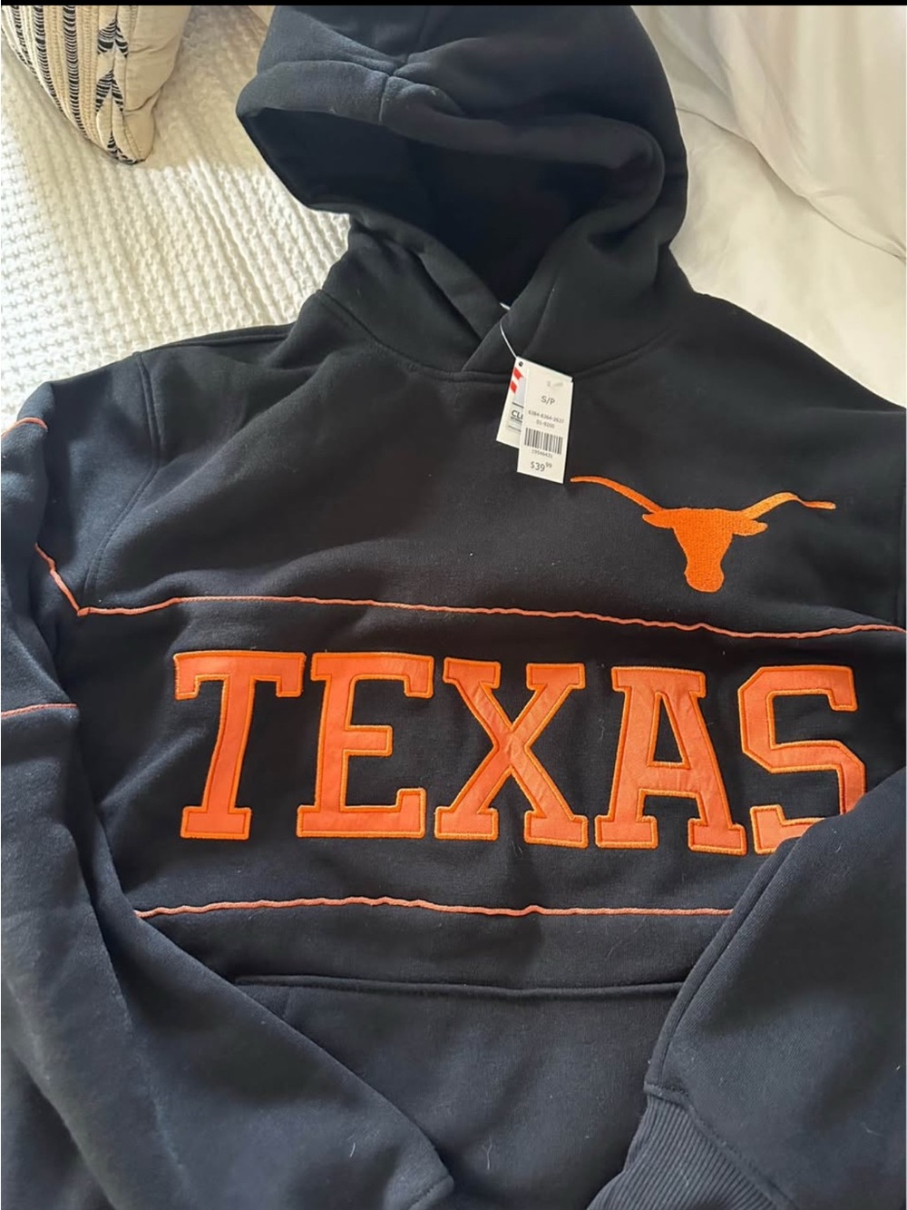 Texas Longhorns Black & Orange Pullover Hoodie Sweatshirt